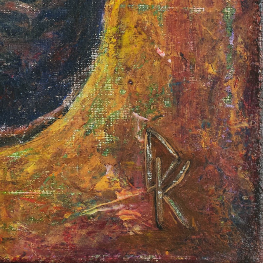 Visa širdimi tikėsiu ir kaip kūdikį mylėsiu [R] 100x100 cm